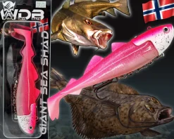 Wild Devil Baits Giant Sea Shad Dorsch Heilbutt Seelachs Köder Meeresangeln Angelköder