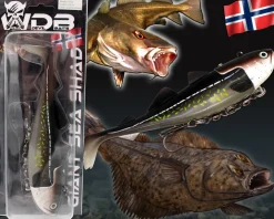Wild Devil Baits Giant Sea Shad Dorsch Heilbutt Seelachs Köder Meeresangeln Angelköder