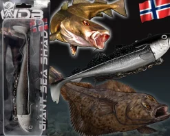 Wild Devil Baits Giant Sea Shad Dorsch Heilbutt Seelachs Köder Meeresangeln Angelköder