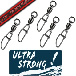 Wild Devil Baits Giant Sea C- Snap Swivel Meereswirbel Norwegen Kugellager Wirbel Zielfische