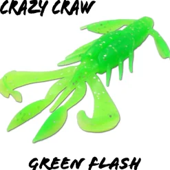 Wild Devil Baits Krebs Sortiment mit Box Crazy Craw mit Jighaken Crawler Set Angelköder