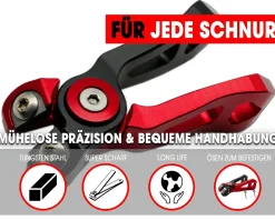 Wild Devil Baits Line Cutter mit Lanyard mit Massband Schlüselband mit Measure Scale Tungsten Steel Schnur Clipper Angelzubehör