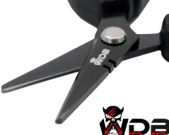 Wild Devil Baits Line Scissors 12cm Angelschere Schnurschere Schere zum Schneiden von Angelschnüren Angelzubehör