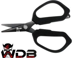 Wild Devil Baits Line Scissors 12cm Angelschere Schnurschere Schere zum Schneiden von Angelschnüren Angelzubehör
