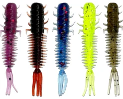 Wild Devil Baits Micro Grub Mix 4cm UL Mini Gummifisch Gummiköder Barsch Forelle Angelköder