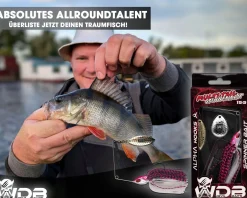 Wild Devil Baits Multi Tail Spinnerbait Spinner Bait Kunstköder Spin Jig Angelköder Barsch Hecht Zander-Hot Pink Angelköder