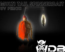 Wild Devil Baits Multi Tail Spinnerbait Spinner Bait Kunstköder Spin Jig Angelköder Barsch Hecht Zander Angelköder