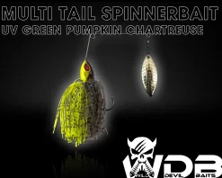 Wild Devil Baits Multi Tail Spinnerbait Spinner Bait Kunstköder Spin Jig Angelköder Barsch Hecht Zander Angelköder