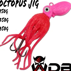 Wild Devil Baits Octopus Jig Hot Pink Dorsch Heilbutt Seelachs Köder Pilker Meeresangeln  Angelköder
