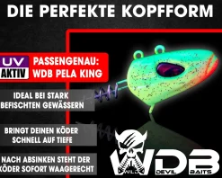 Wild Devil Baits Pela King Screw Head Screw Jig Pelagic Schraub Jighead Jigkopf mit Schraube Vertikal Angelköder