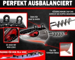 Wild Devil Baits Pela King Screw Head Screw Jig Pelagic Schraub Jighead Jigkopf mit Schraube Vertikal Angelköder