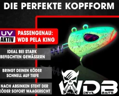 Wild Devil Baits Pela King Screw Head Screw Jig Pelagic Schraub Jighead Jigkopf mit Schraube Vertikal Angelköder