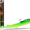 Wild Devil Baits Pela King Pelagic Köder Pelagisch Angeln Shad Kunstköder Vertikal Köder V Tail Gummifisch-Green Flash Angelköder