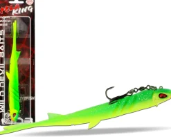 Wild Devil Baits Pela King Pelagic Köder Pelagisch Angeln Shad Kunstköder Vertikal Köder V Tail Gummifisch-Green Flash Angelköder
