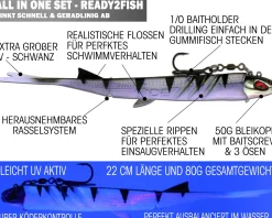 Wild Devil Baits Pela King Pelagic Köder Pelagisch Angeln Shad Kunstköder Vertikal Köder V Tail Gummifisch-Baby Zander Angelköder