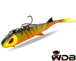 Wild Devil Baits Pela King Pelagic Köder Pelagisch Angeln Shad Kunstköder Vertikal Köder V Tail Gummifisch-UV Perch Angelköder