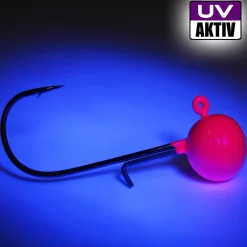 Wild Devil Baits Pro Japan Jig Head UV Pink Jigkopf Baitholder Jighaken Bleikopf  Angelköder