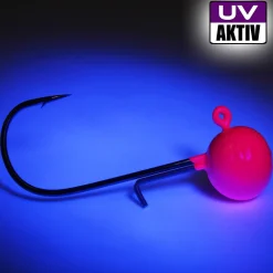 Wild Devil Baits Pro Japan Jig Head UV Pink Jigkopf Baitholder Jighaken Bleikopf  Angelköder