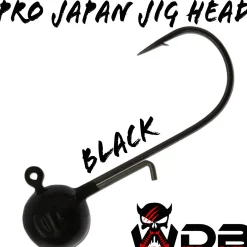 Wild Devil Baits Pro Japan Jig Head Black Jigkopf Baitholder Jighaken Bleikopf  Angelköder