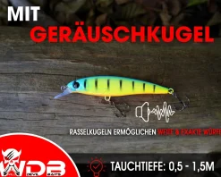 Wild Devil Baits Ready2Fish Wobbler Set Striker Minnow in Box Wobbler Hardbaits für Hecht Zander Barsch  Angelköder