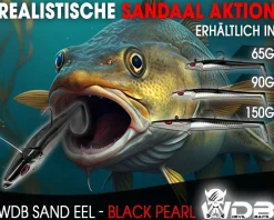 Wild Devil  Baits Sand Eel Black Pearl Sandaal Meeres Shad Gummifisch Angelköder