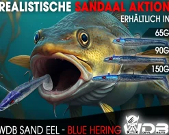 Wild Devil Baits Sand Eel Blue Hering Sandaal Meeres Shad Gummifisch Angelköder
