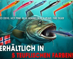 Wild Devil Baits Sand Eel Blue Hering Sandaal Meeres Shad Gummifisch Angelköder