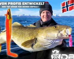Wild Devil Baits Sand Eel Red Devil Sandaal Meeres Shad Gummifisch Angelköder