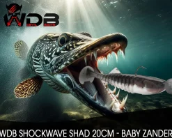 Wild Devil Baits Shockwave Shad Baby Zander Gummifisch Kunstköder Softlure Gummiköder Hecht Barsch Zander Angelköder Raubfischköder Angelköder