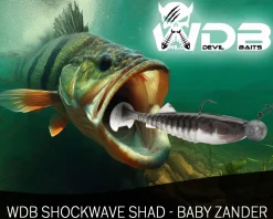 Wild Devil Baits Shockwave Shad Baby Zander Gummifisch Kunstköder Softlure Gummiköder Hecht Barsch Zander Angelköder Raubfischköder Angelköder