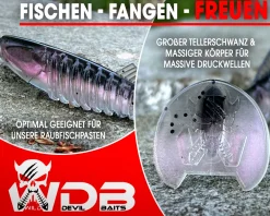 Wild Devil Baits Shockwave Shad Baby Zander Gummifisch Kunstköder Softlure Gummiköder Hecht Barsch Zander Angelköder Raubfischköder Angelköder