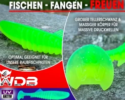 Wild Devil Baits Shockwave Shad Green Flash Gummifisch Kunstköder Softlure Gummiköder Hecht Barsch Zander Angelköder Raubfischköder Angelköder
