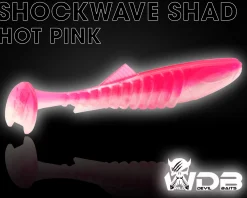 Wild Devil Baits Shockwave Shad Hot Pink Gummifisch Kunstköder Softlure Gummiköder Hecht Barsch Zander Angelköder Raubfischköder Angelköder