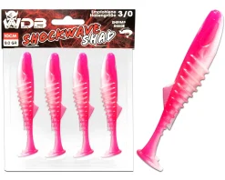 Wild Devil Baits Shockwave Shad Hot Pink Gummifisch Kunstköder Softlure Gummiköder Hecht Barsch Zander Angelköder Raubfischköder Angelköder