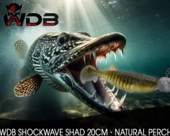 Wild Devil Baits Shockwave Shad Natural Perch Gummifisch Kunstköder Softlure Gummiköder Hecht Barsch Zander Angelköder Raubfischköder Angelköder