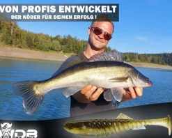 Wild Devil Baits Shockwave Shad Natural Perch Gummifisch Kunstköder Softlure Gummiköder Hecht Barsch Zander Angelköder Raubfischköder Angelköder