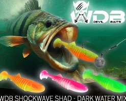 Wild Devil Baits Shockwave Shad Gummifisch Kunstköder Softlure Gummiköder Hecht Barsch Zander Angelköder Raubfischköder Angelköder