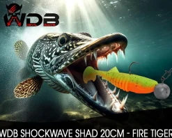Wild Devil Baits Shockwave Shad Gummifisch Kunstköder Softlure Gummiköder Hecht Barsch Zander Angelköder Raubfischköder Angelköder