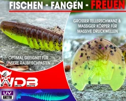 Wild Devil Baits Shockwave Shad Gummifisch Kunstköder Softlure Gummiköder Hecht Barsch Zander Angelköder Raubfischköder Angelköder