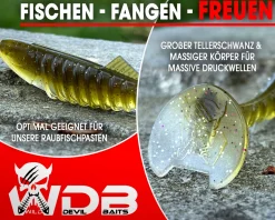 Wild Devil Baits Shockwave Shad Gummifisch Kunstköder Softlure Gummiköder Hecht Barsch Zander Angelköder Raubfischköder Angelköder