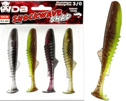 Wild Devil Baits Shockwave Shad Gummifisch Kunstköder Softlure Gummiköder Hecht Barsch Zander Angelköder Raubfischköder Angelköder