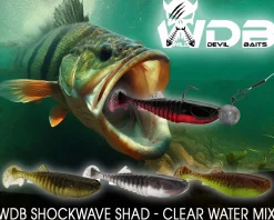 Wild Devil Baits Shockwave Shad Gummifisch Kunstköder Softlure Gummiköder Hecht Barsch Zander Angelköder Raubfischköder Angelköder