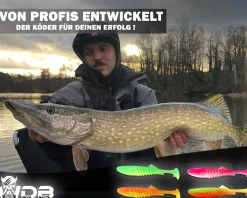 Wild Devil Baits Shockwave Shad Trübes Wasser Gummifisch Kunstköder Softlure Gummiköder Hecht Barsch Zander Angelköder Raubfischköder Angelköder