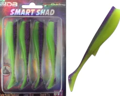 Wild Devil Baits Smart Shad Purple Chartreuse Pro Guiding Gummifisch  Angelköder