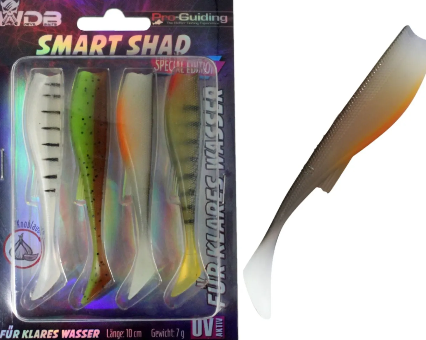 Wild Devil Baits Smart Shad für klares Wasser Pro Guiding Gummifisch Angelköder