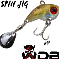 Wild Devil Baits Spin Jig Bleikopf Spinner Jig Tail Angelköder