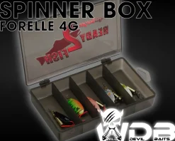 Wild Devil Baits Spinner Sortiment Forelle in Box Trout Spinnköder Kunstköder Set Angelköder Spoon Sortimente