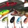 Wild Devil Baits Spinner Sortiment Hecht in Box Pike Spinnköder Kunstköder Set Angelköder Spoon Sortimente