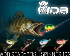 Wild Devil Baits Spinner Sortiment Zander in Box Pike Perch Spinnköder Kunstköder Set Angelköder Spoon Sortimente