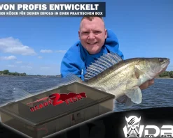Wild Devil Baits Spinner Sortiment Zander in Box Pike Perch Spinnköder Kunstköder Set Angelköder Spoon Sortimente